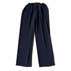 Babette Womens S Navy Blue Dress Pants Style 6910 Straight Leg Career Wear